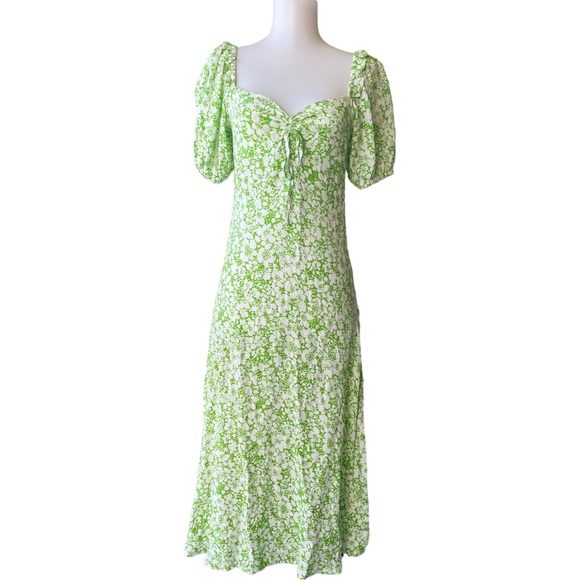 REVOLVE Faithful the Brand Juniper Midi Dress ditsy floral  Green - Picture 2 of 9